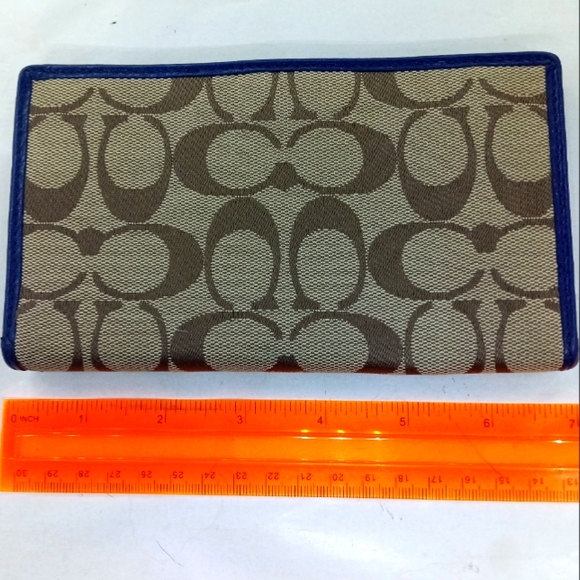 Coach Handbags - Coach Monogram Checkbook Wallet on Sale